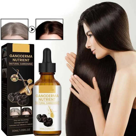 Anti Greying Hair Serum Black Ganoderma Lucidum Black Hair Solutions